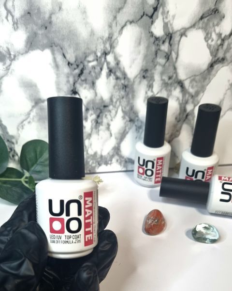 Топ для ногтей UNO Matte Top Coat матовый 15 мл 1985605695 фото