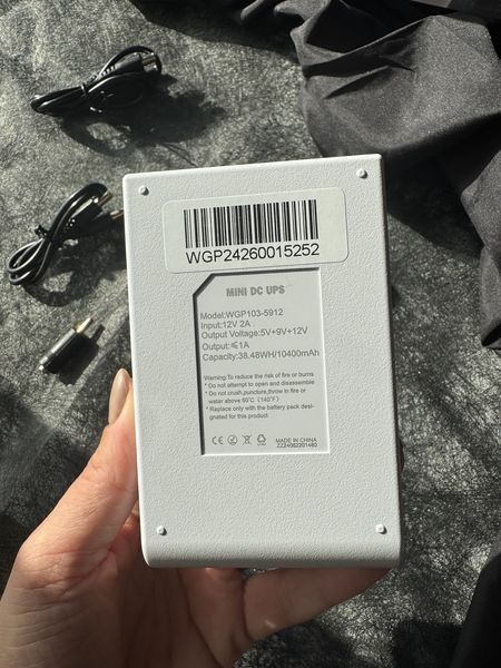 ДБЖ для роутера, повербанк MINI DC UPS WGP 5V-9V-12V, 10400mAh 2379791971 фото