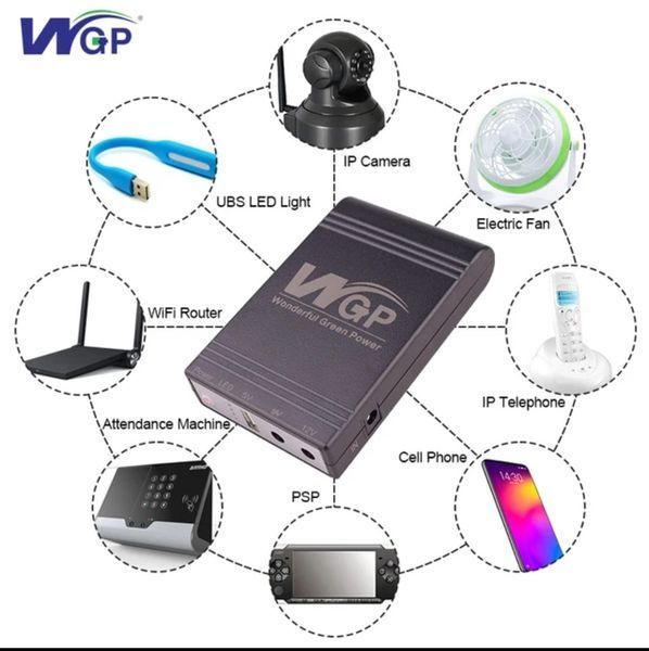 ДБЖ для роутера, повербанк MINI DC UPS WGP 5V-9V-12V, 10400mAh 2379791971 фото